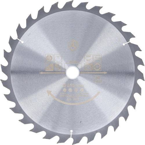 Lame de Scie Circulaire Métal Dur 315x30x3 mm - 30 Dents - Coupe Précise et Durable - BGS