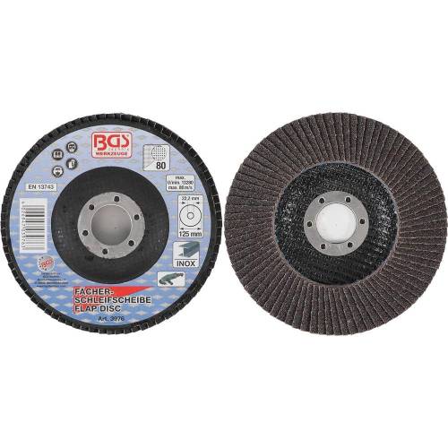 Disque à Lamelles 125 mm - Grain K80 - Ponçage Efficace et Précis, Plastique - D-Work