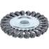 Brosse Plate et Ronde Tressée D.125 mm - Poils Résistants - Nettoyage Efficace et Durable, Pro - D-Work