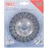 Brosse Plate et Ronde Tressée D.115 mm - Poignée Ergonomique - Nettoyage Efficace et Durable - D-Work