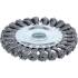 Brosse Plate et Ronde Tressée Ø125 mm - Poils Résistants - Nettoyage Efficace et Durable - BGS