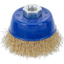 Brosse Ronde Ø75x57 mm - Réception M14 x 2,0 - Acier, Usage Polyvalent - - BGS