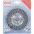 Brosse Plate et Ronde Tressée Ø115 mm - Poignée Ergonomique - Nettoyage Efficace et Durable - BGS