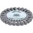 Brosse Plate et Ronde Tressée D.125 mm - Poils Résistants - Nettoyage Efficace et Durable, Pro - D-Work