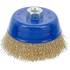 Brosse Ronde Ø100 mm M14 x 2,0 - Acier, Résistante et Polyvalente - BGS