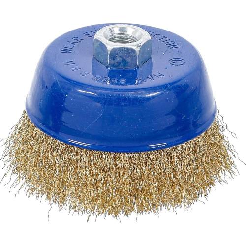 Brosse Ronde D.100 mm M14 x 2,0 - Acier, Résistante et Polyvalente, Pro - D-Work