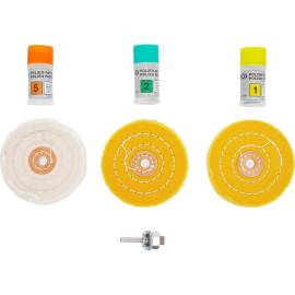 Kit de Polissage Métal Dur 7 pcs - Accessoires Complets - Finition Professionnelle - D-Work