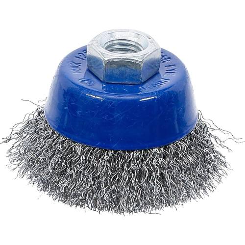 Brosse Ronde Ø65x50 mm - Réception M14 x 2,0 - Acier, Usage Industriel - Nettoyage Efficace - BGS