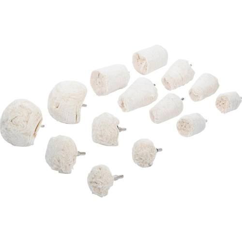 Assortiment de Têtes de Polissage 6,3 mm - 14 pcs - Accessoires pour Finition et Polissage Précis - D-Work
