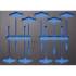 Insert de Servante d Atelier 3/3 Vide - 40,9 x 3,9 x 57,7 cm - Compatible Art. 4013 - Organisation Optimale - D-Work