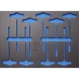 Insert de Servante d Atelier 3/3 Vide - Dimensions 40,9x3,9x57,7 cm - Compatible Art. 4013 - Organisation Optimale - BGS