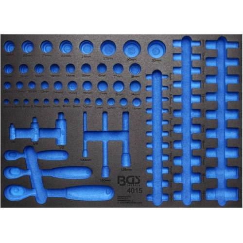 Insert de Servante d Atelier 3/3 Vide - Dimensions 41,2x5,1x57 cm - Compatible Art. 4015 - Organisation et Praticité - BGS