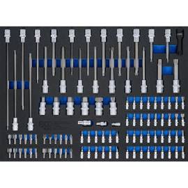 Insert de Servante d Atelier 3/3 - 104 Pièces Embouts et Douilles - - Organisation et Accessibilité Optimales - BGS