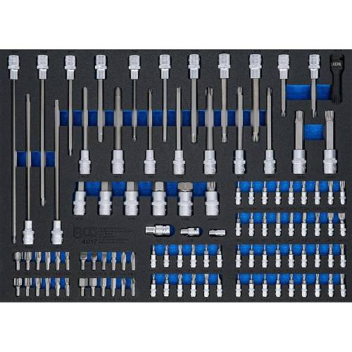 Insert de Servante d Atelier 3/3 - 104 Pièces Embouts et Douilles - - Organisation et Accessibilité Optimales - BGS