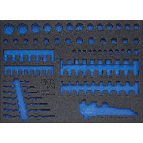 Insert de Servante d Atelier 3/3 Vide - Dimensions 40,7x4,1x56,8 cm - Compatible Art. 4020 - Organisation Optimale - BGS