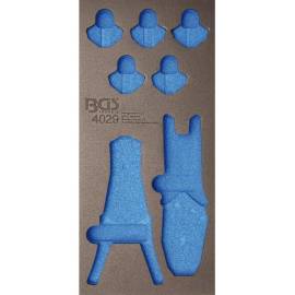 Insert de Servante d Atelier 1/3 Vide - Dimensions 196x37x412 mm - Compatible Servante 4029 - Organisation Optimale - BGS