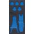 Insert de Servante d Atelier 1/3 Vide - 196 x 37 x 412 mm - Compatible Servante 4029 - Organisation Optimale - D-Work