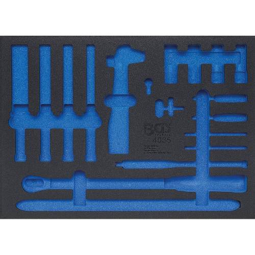 Insert de Servante d Atelier 3/3 Vide - 41 x 4.4 x 56.5 cm - Compatible Servante 4035 - Organisation Optimale - D-Work