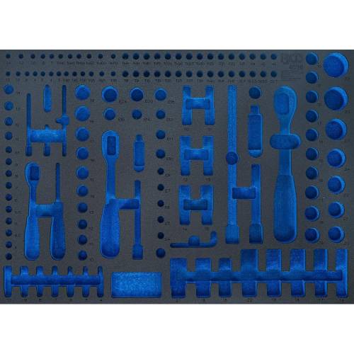Insert de Servante d Atelier 3/3 Vide - 42,3 x 6x59,5 cm - Compatible Servante 4036 - Organisation Optimale - D-Work
