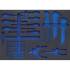 Insert de Servante d Atelier 3/3 Vide - Dimensions 40,8x4,8x56,5 cm - Compatible Servante 4038 - Organisation et Rangement - BGS