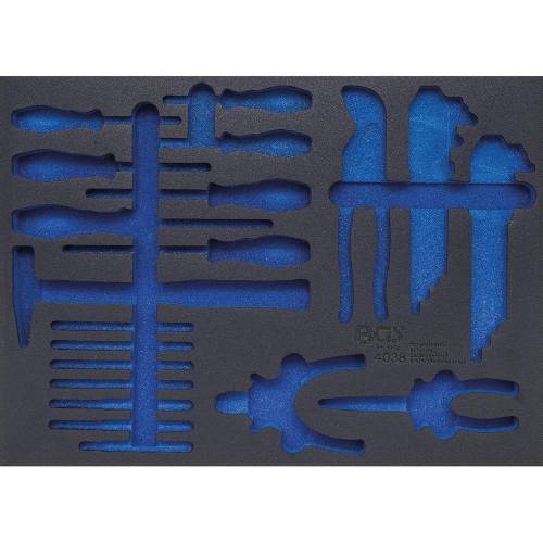 Insert de Servante d Atelier 3/3 Vide - 40,8 x 4,8 x 56,5 cm - Compatible Servante 4038 - Organisation et Rangement - D-Work