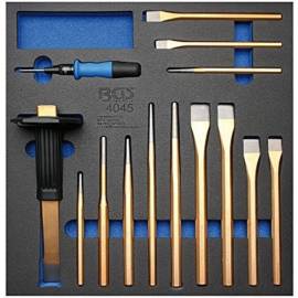 Insert de Servante d Atelier 14 pcs - Pointeaux, Burins, Chasse-Goupilles - Outils Précis et Résistants - D-Work