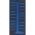 Insert de Servante d Atelier 1/3 Vide - 197 x 43 x 407 mm - Compatible Servante 4043 - Organisation et Gain de Plac - D-Work