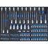 Insert de Servante d Atelier 1/3 - Assortiment 20 Brosses - Polyvalent et Pratique pour Nettoyage - D-Work