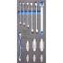 Insert de Servante d Atelier 1/3 - Jeu de 13 Douilles Clé Polygonale Ouverte 10 mm (3/8\ ) - Clé Spéciale - Précision et P - BGS