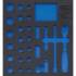 Insert de Servante d Atelier 2/3 Vide - 37,4 x 4,7 x 40,2 cm - Compatible Art. 4053 - Organisation et Praticité - D-Work