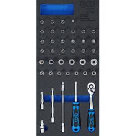 Insert de Servante d Atelier 1/3 - Jeu de 41 Douilles 6,3 mm (1/4) - Précision et Organisation - D-Work