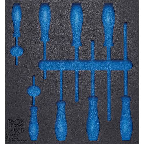 Insert de Servante d Atelier 2/3 Vide - 38 x 4,1 x 41,2 cm - Compatible Servante 4055 - Organisation et Praticité - D-Work