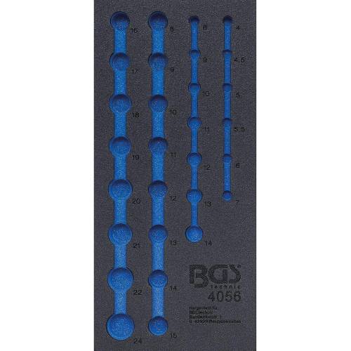 Insert de Servante d Atelier 1/3 Vide - 196x38x405 mm - Compatible Servante 4056 - Organisation et Gain de Place - BGS