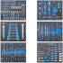 Insert de Servante d Atelier 1/3 Vide - 196 x 38 x 405 mm - Compatible Servante 4056 - Organisation et Gain de Place - D-Work