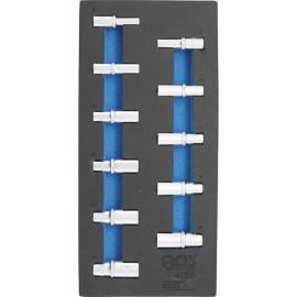Insert de Servante d Atelier 1/3 - Douilles Six Pans Longues 8-19 mm - 11 Pièces - Précision et Polyvalence - BGS