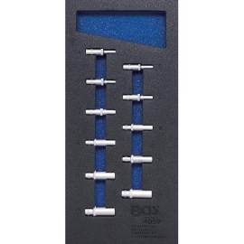 Insert de Servante d Atelier 1/3 - Douilles Six Pans 6,3 mm (1/4 ) 4-13 mm Longues - 11 Pièces - Organisation et Accessibi - BGS