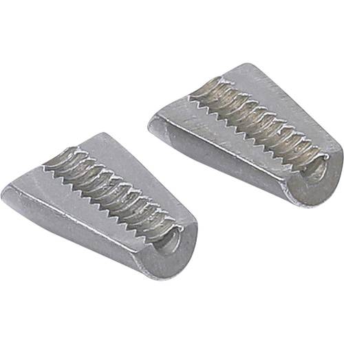 Paire de Mâchoires de Rechange Art. 406 - 7,6x0,6x8,4 cm - Acier Résistant - Remplacement Pratique et Durable - BGS