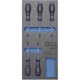 Insert de Servante d Atelier 1/3 - 5 pcs Tournevis Profil T (Torx) - Organisation et Accessibilité Optimales - D-Work
