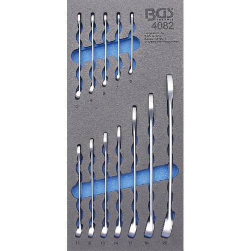 Insert de Servante d Atelier 1/3 - Jeu de Clés Mixtes 6-22 mm - 12 pcs - Précision et Polyvalence - D-Work