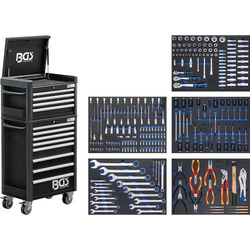Servante d Atelier Profil Standard Maxi 12 Tiroirs - 263 Outils - Organisation et Efficacité Professionnelle - BGS