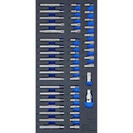 Insert de Servante d Atelier 1/3 - Jeu de 49 Embouts Assortis - Organisation et Accessibilité Optimale - D-Work