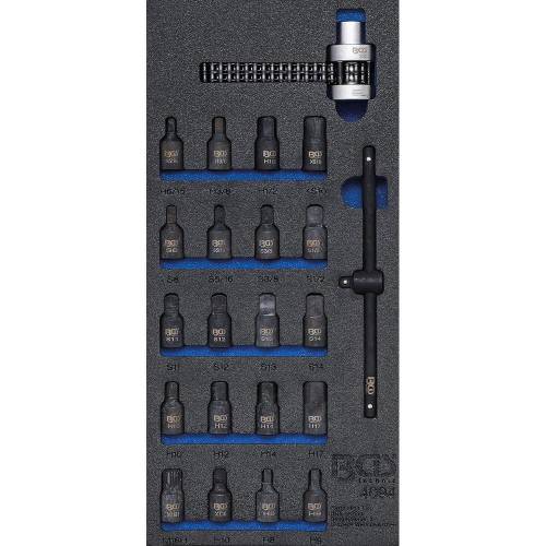 Insert de Servante d Atelier 1/3 22 Pièces - Intérieurs Cuves à Huile, Clé à Chaîne Filtre Huile - Organisation et Pratici - BGS