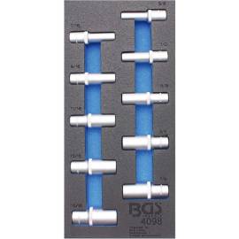 Insert de Servante d Atelier 1/3 - 10 Douilles Longues 12,5 mm (1/2 ) Six Pans - Acier Résistant - Organisation et Accessi - BGS