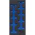 Insert de Servante d Atelier 1/3 Vide - 19,2 x 3,6 x 41,5 cm - Compatible Servante 4098 - Organisation et Praticité - D-Work