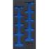 Insert de Servante d Atelier 1/3 Vide - 19,2x3,6x41,5 cm - Compatible Servante 4098 - Organisation et Praticité - BGS