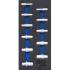 Insert de Servante d Atelier 1/3 - 11 Pièces Douilles Longues 10 mm (3/8 ) Six Pans - - Organisation et Accessibilité - BGS