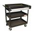 Servante d Atelier 2 Tiroirs 46 x 42 x 77 cm - Tablette d Extension Horizontale - Mobilier Robuste et Pratique - D-Work