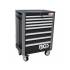 Servante d Atelier 2 Tiroirs 46 x 42 x 77 cm - Tablette d Extension Horizontale - Mobilier Robuste et Pratique - D-Work