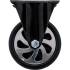 Roue Fixe avec Plaque de Montage - Dimensions 127x105x169 mm - Compatible Art. 4107, 4204, 4205, 4206, 4199 - Robustesse e - BGS