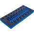 Insert de Servante d Atelier 1/3 Vide - 19,1 x 3,7 x 40,1 cm - Compatible Servante 4116 - Organisation et Gain de P - D-Work